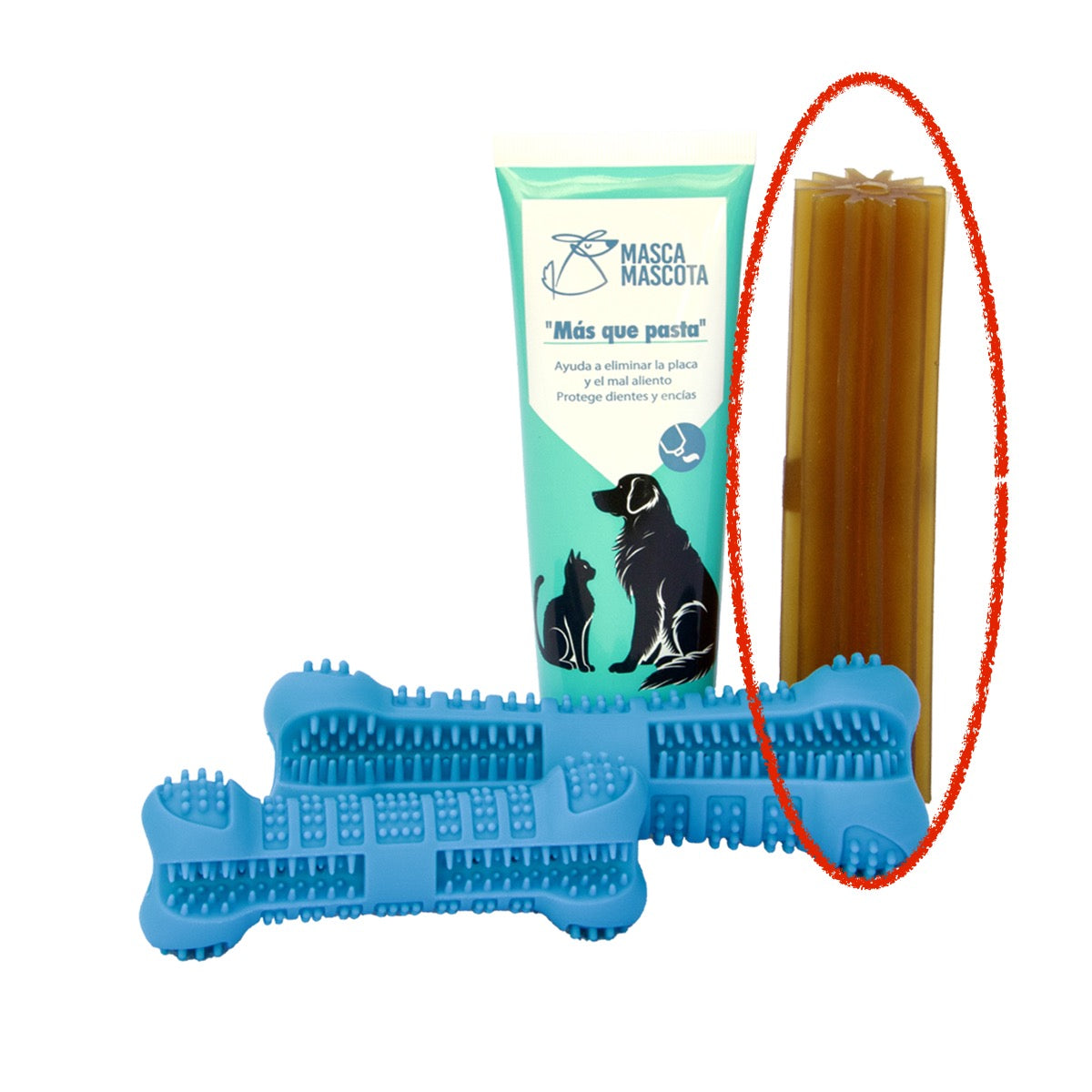 tubito 100 g + hueso resina natural