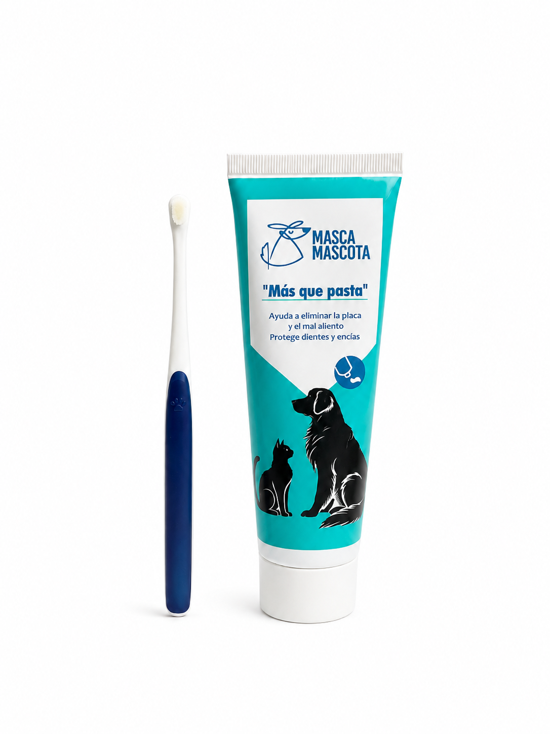 "Más que pasta" 100 g + cepillo para perros mini
