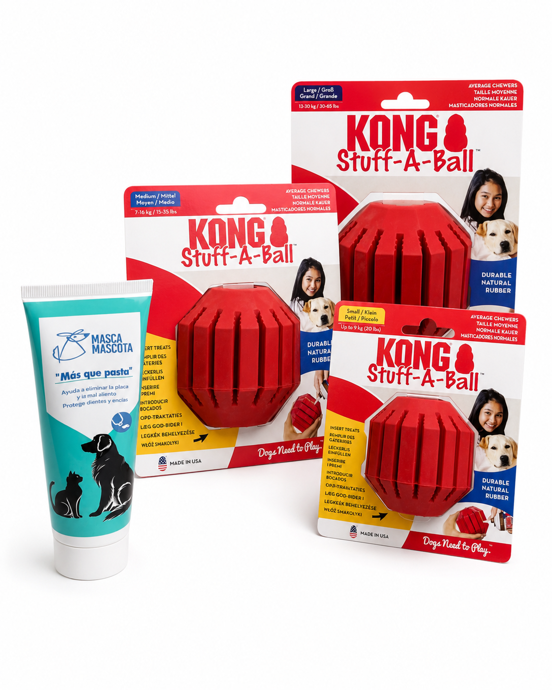 "Más que pasta" 100 g + Stuff-A-Ball Kong