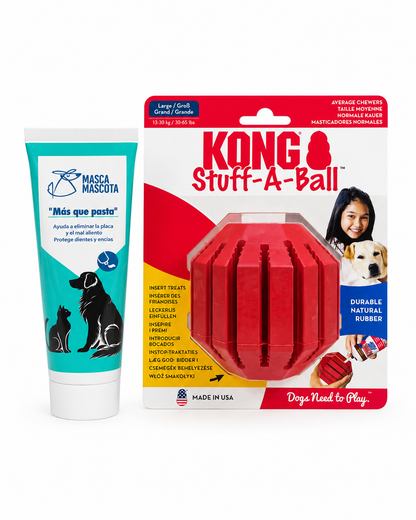 "Más que pasta" 100 g + Stuff-A-Ball Kong