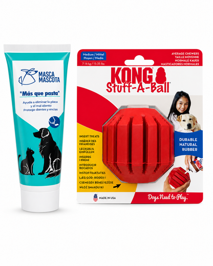 "Más que pasta" 100 g + Stuff-A-Ball Kong