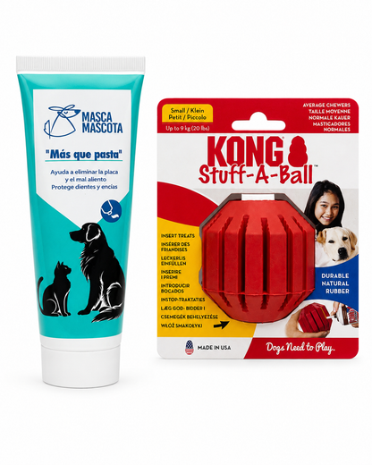 "Más que pasta" 100 g + Stuff-A-Ball Kong