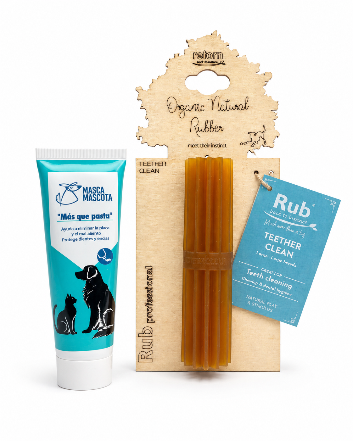 Tubito "Más que pasta" 100 g + Teether Clean Retorn
