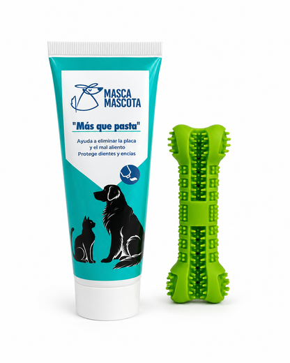 Tubito "Más que pasta" 100 g + huesito limpiador